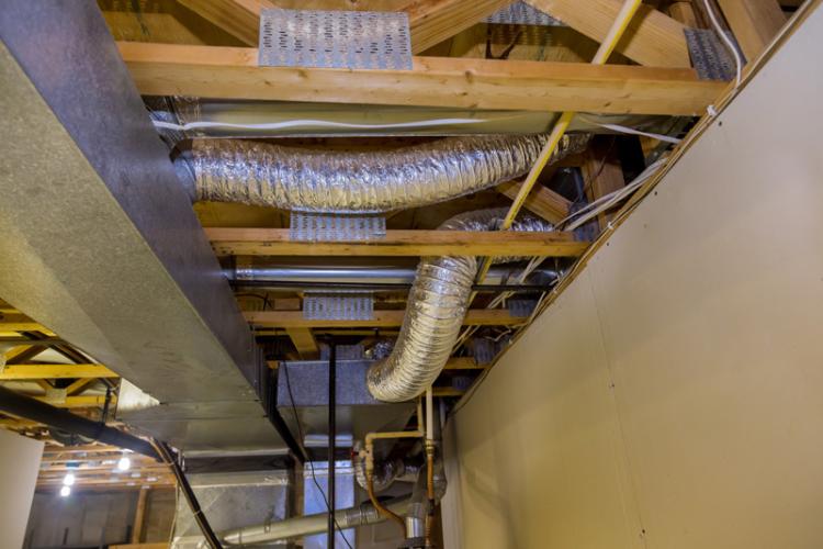 ductwork in a house